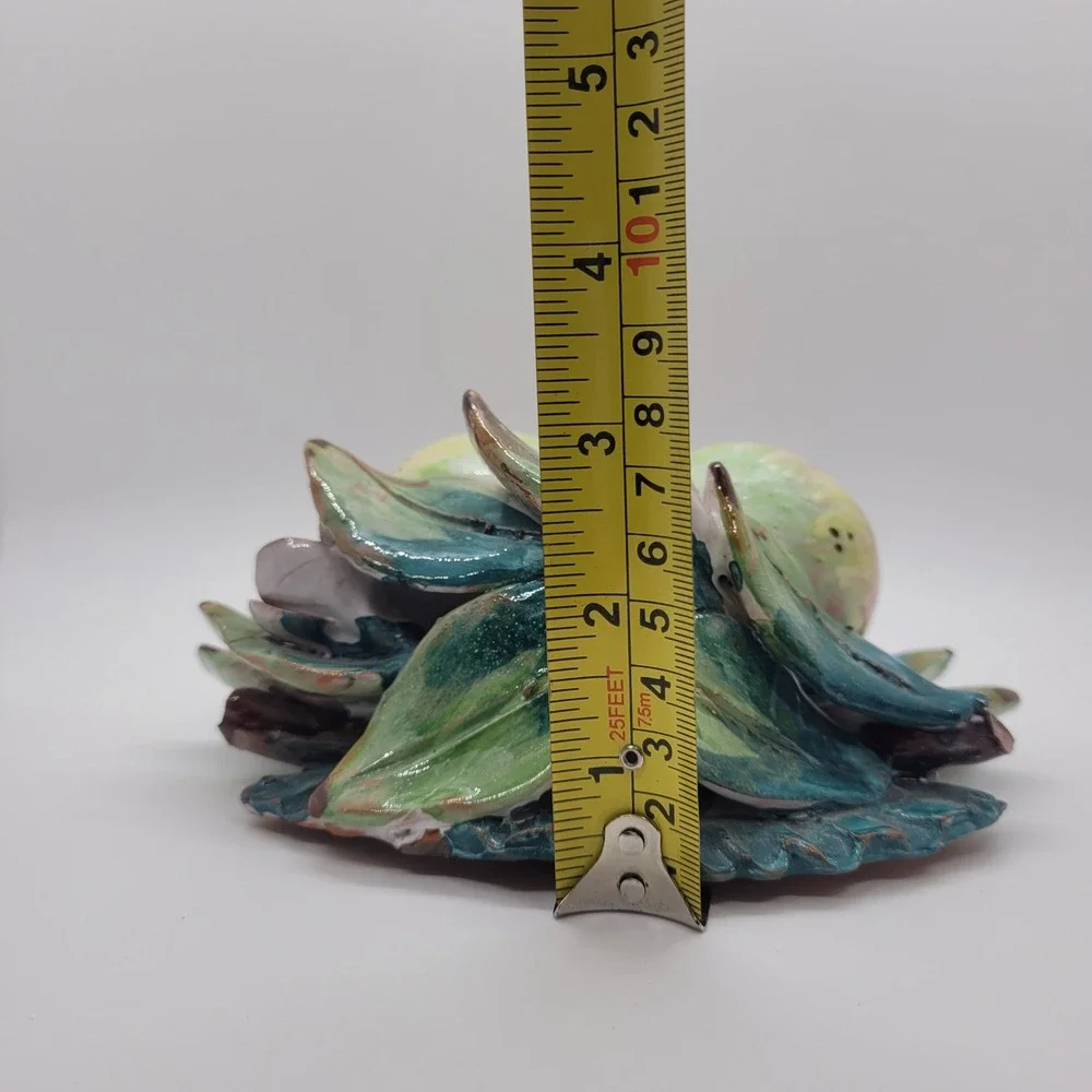Ceramiche Perconte Sciacca Italy Ceramic Figs Fruit Wall Plaque 3D Decor‎